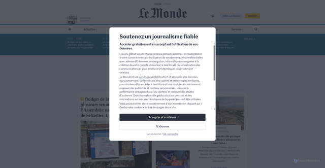 Security scan screenshot of https://gazin.planning-lockers.com/as.php