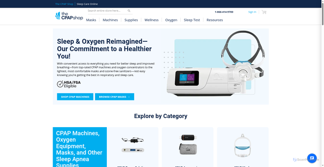 Security scan screenshot of https://thecpapshop.com