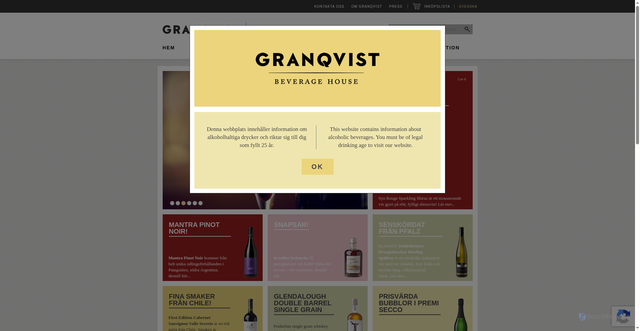 Security scan screenshot of https://grankvistbev.nu