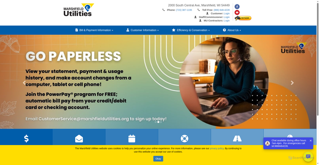 Security scan screenshot of https://mu-wi.gov/