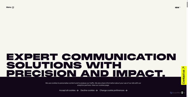 Security scan screenshot of https://production.investis.com