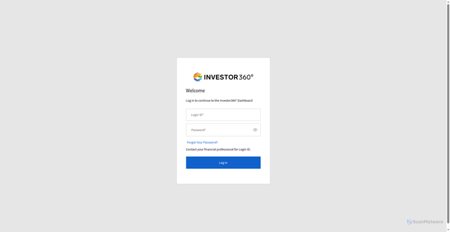 Security scan screenshot of https://auth.investor360.com