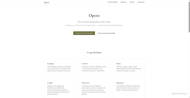 Security scan screenshot of https://opero-film.com/