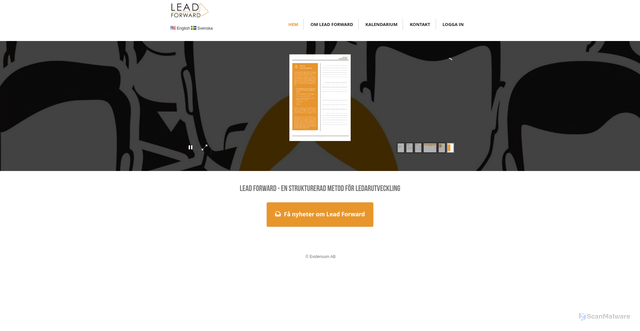 Security scan screenshot of https://evidensum.se