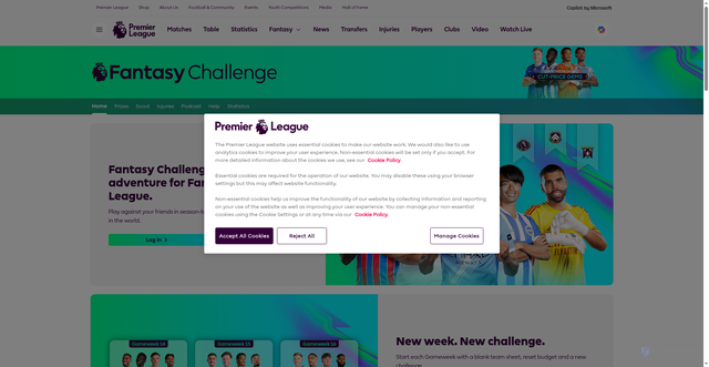 Security scan screenshot of https://fplchallenge.premierleague.com/