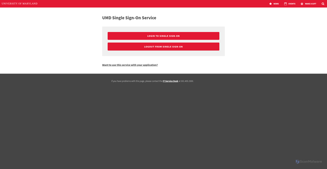 Security scan screenshot of https://shib.idm.umd.edu