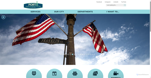 Security scan screenshot of https://www.portwashingtonwi.gov/
