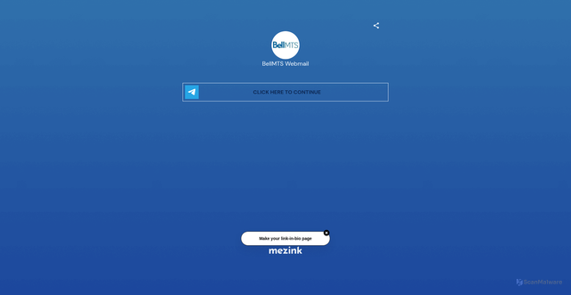 Security scan screenshot of https://mez.ink/bellmtspaymentdue78383