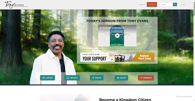 Security scan screenshot of https://go.tonyevans.org/