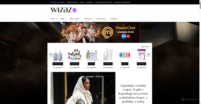 Security scan screenshot of https://wizaz.pl