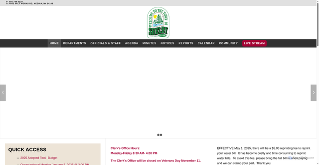 Security scan screenshot of https://townofshelbyny.gov/