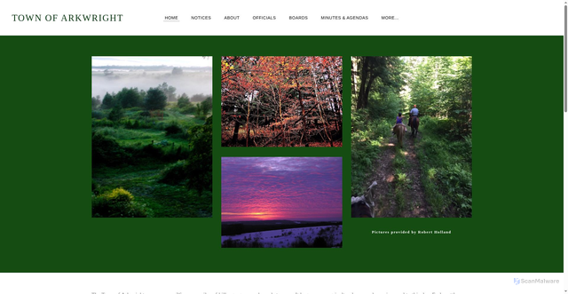 Security scan screenshot of https://www.arkwrightny.gov/