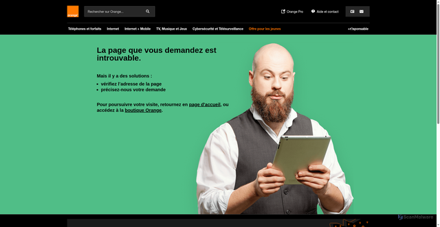 Security scan screenshot of https://sso.sosh.fr