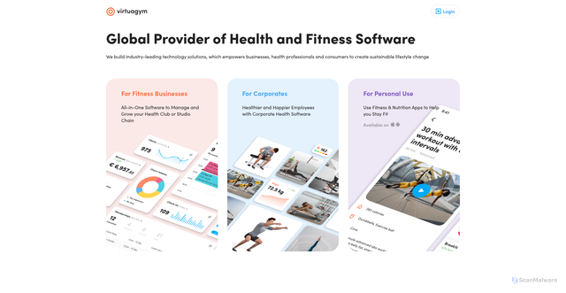 Security scan screenshot of https://api.virtuagym.com