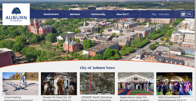 Security scan screenshot of https://www.auburnal.gov/