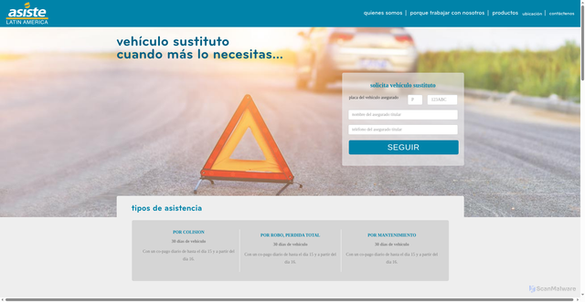 Security scan screenshot of https://asiste-la.com