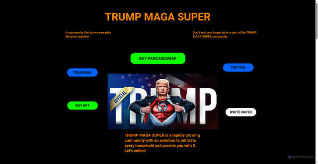 Security scan screenshot of https://trumpmagasuper.xyz