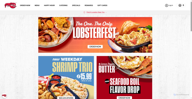 Security scan screenshot of https://www.redlobster.com