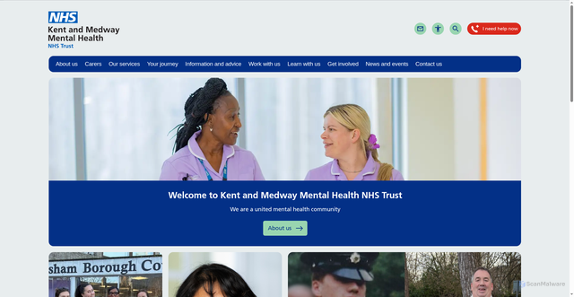 Security scan screenshot of https://www.kentmedwaymentalhealth.nhs.uk:443/
