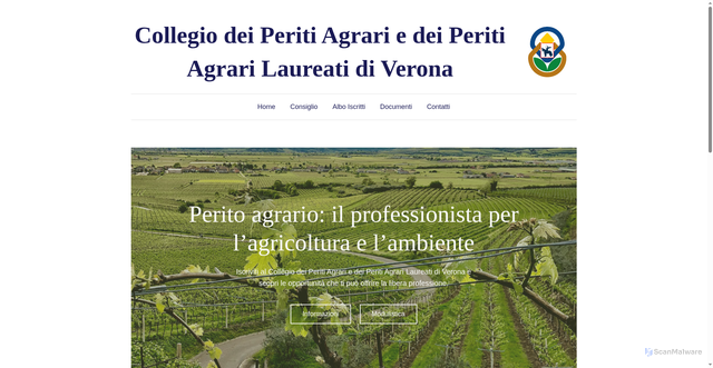 Security scan screenshot of https://www.peritiagrari.vr.it/