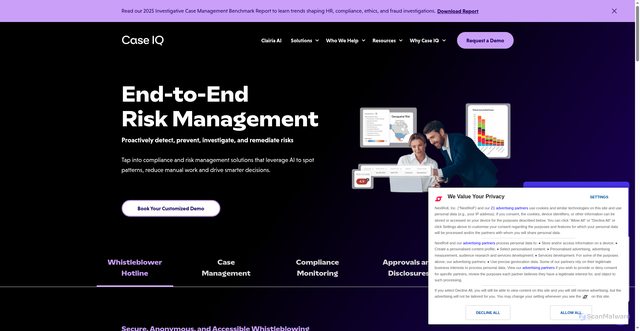 Security scan screenshot of https://i-sight.com