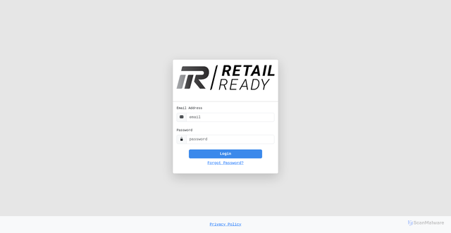 Security scan screenshot of https://incentives.retailready.ai