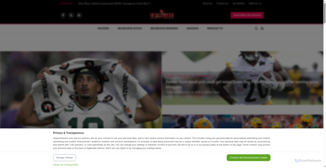 Security scan screenshot of https://wisportsheroics.com