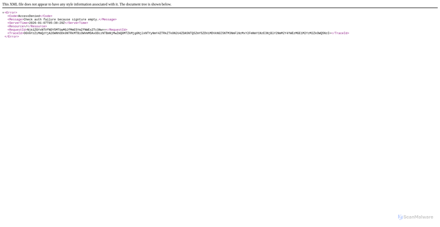 Security scan screenshot of https://cos.na-siliconvalley.myqcloud.com