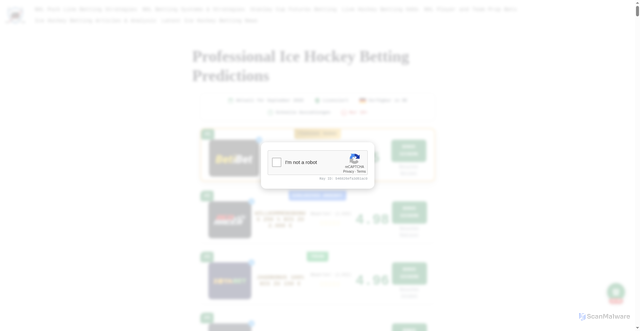 Security scan screenshot of https://betonicehockey.com