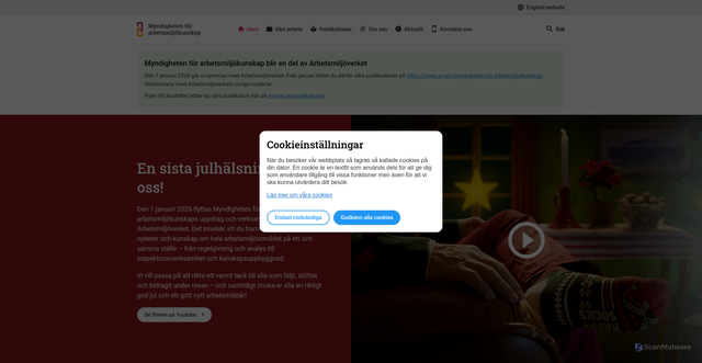 Security scan screenshot of https://www.mynak.se