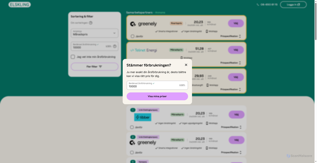Security scan screenshot of https://www.elskling.se/privat/jamfor/2?apcid=006a904f8dedc87f4eba340b&houseType=HOUSE&leadId=64d21603-ae0d-456f-8734-238494465220&postalCity=Ume%C3%A5&productType=MOVING_MONTHLY&utm_campaign=ElSeComparisonReminderFlow0min&utm_content=cta1&utm_medium=email&utm_source=ortto-t&utm_term=email1&yearlyConsumption=10000&zipcode=90334