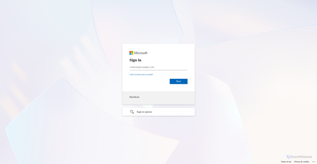 Security scan screenshot of https://duckhorn-my.sharepoint.com