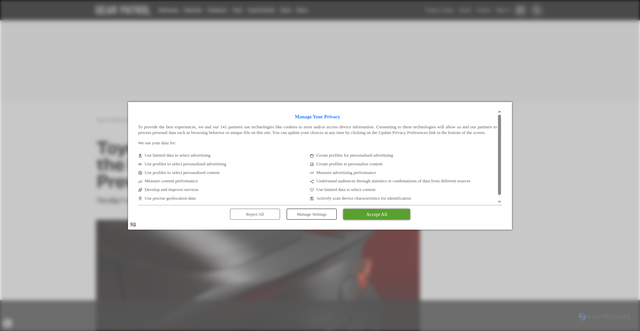 Security scan screenshot of https://www.gearpatrol.com/cars/toyotas-next-big-sports-car-to-be-developed-in-house/