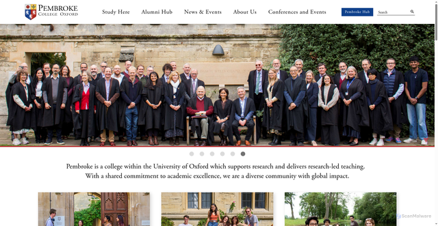Security scan screenshot of http://www.pmb.ox.ac.uk/
