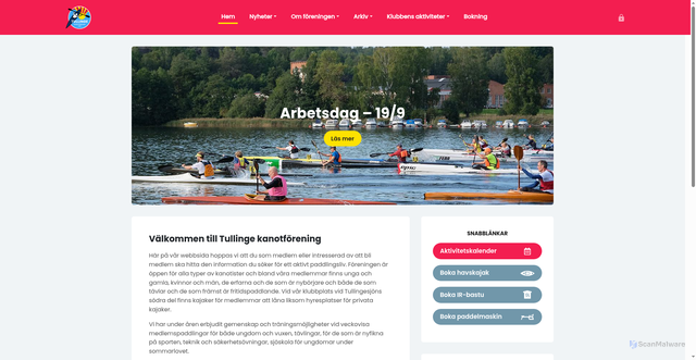Security scan screenshot of https://tullingekanot.se