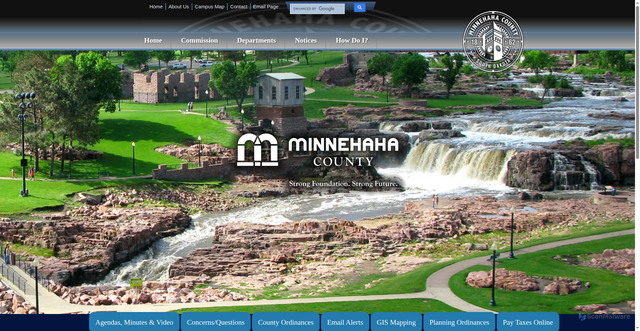 Security scan screenshot of https://minnehahacounty.gov/