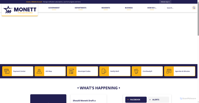 Security scan screenshot of https://monettmo.gov/