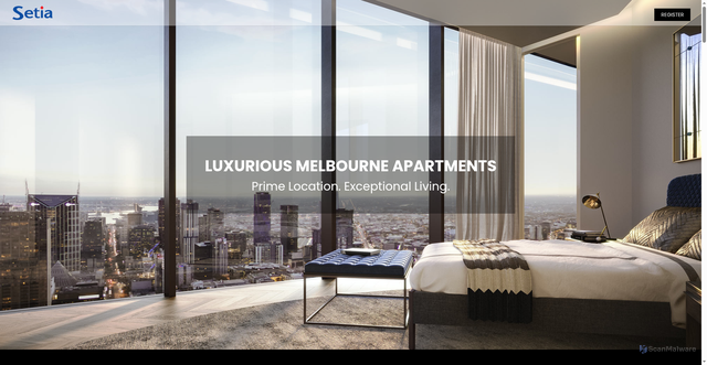 Security scan screenshot of https://melbourne-apartments.sapphirebythegardens.com.au/