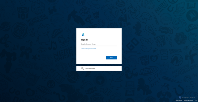 Security scan screenshot of https://hasbroinc.sharepoint.com