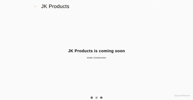 Security scan screenshot of https://jk-products.co.za