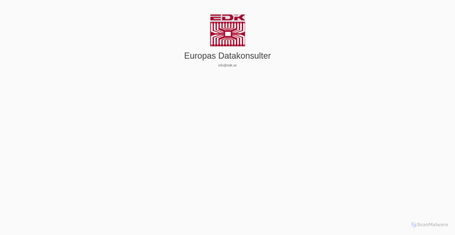 Security scan screenshot of https://edk.se