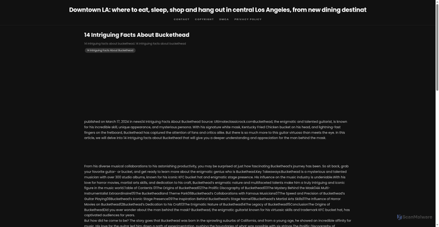 Security scan screenshot of https://ecolivingcentresitus-dptae4y6zjgw.edgeone.app/14-intriguing-facts-about-buckethead.html