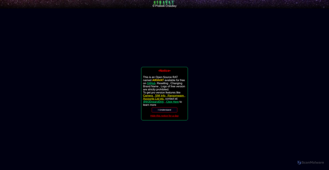 Security scan screenshot of https://delta-remote.web.app