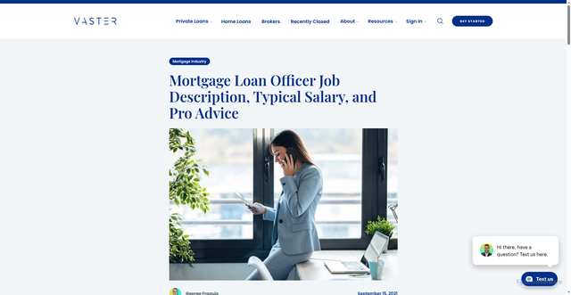Security scan screenshot of https://blog.vaster.com/mortgage-loan-officer-job-description-typical-salary-and-pro-advice