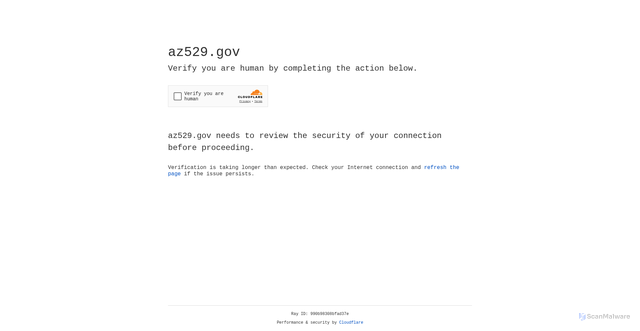 Security scan screenshot of https://az529.gov/