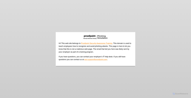 Security scan screenshot of https://internal.techsupport-corp.com