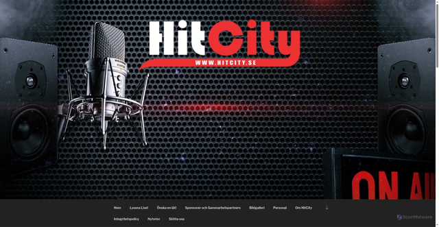 Security scan screenshot of https://hitcity.se