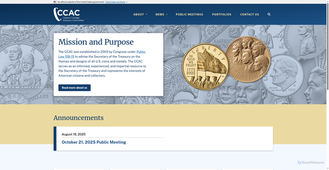 Security scan screenshot of https://www.ccac.gov/