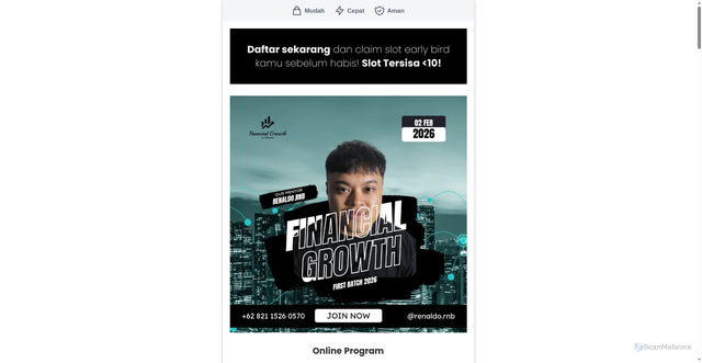 Security scan screenshot of https://yukberubah.com/