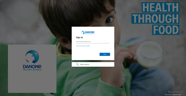 Security scan screenshot of https://danone.coupahost.com